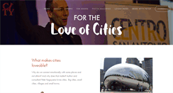 Desktop Screenshot of fortheloveofcities.com